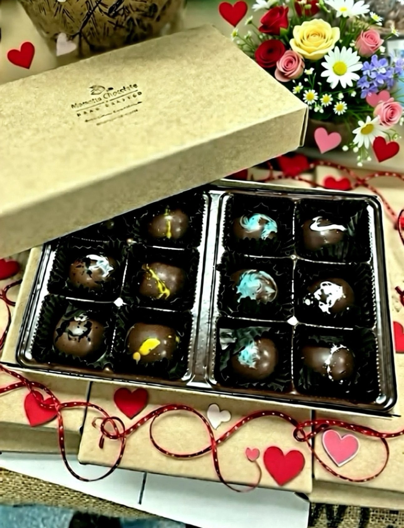 Marsatta's Bean to Bar 12 Piece Signature Bonbon Collection - KRAFT BOX