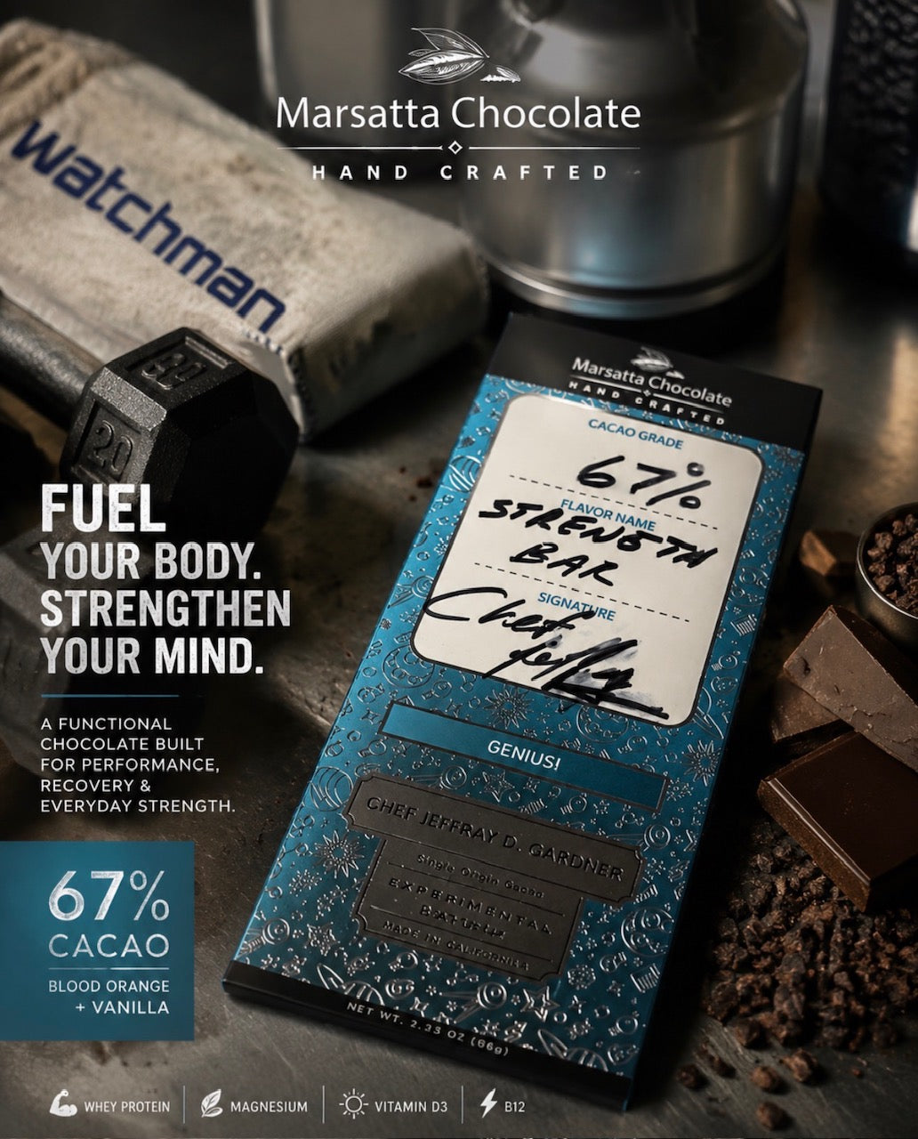 Strength. Why Functional Chocolate Matters.