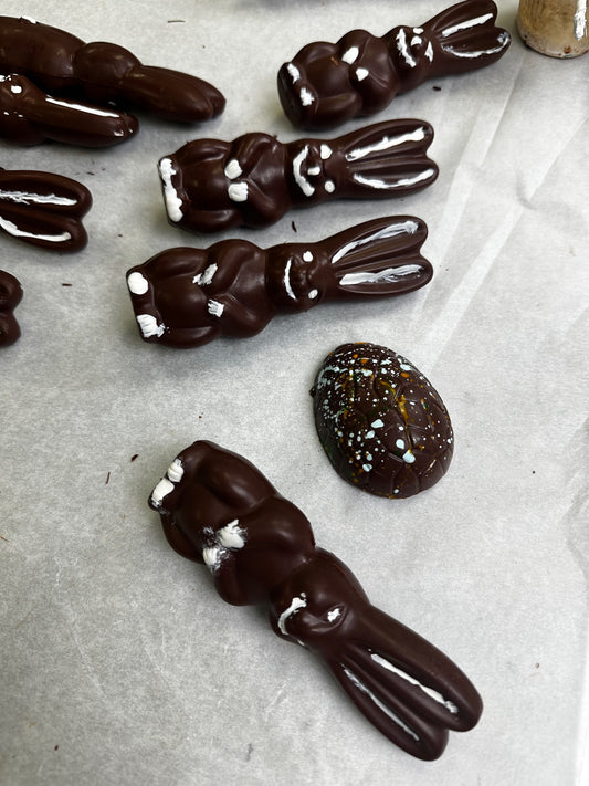 Marsatta Chocolate Easter Bunnies ~ Milk & Dark Chocolate